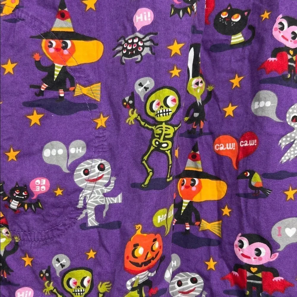 Jelly the Pug Monster Bash Jessica dress Halloween purple and black size 6